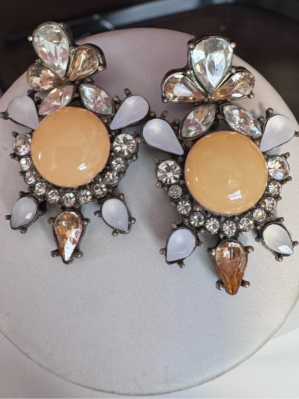 Vintage BaubleBar Art Deco Statement Earrings